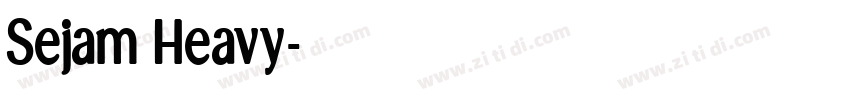 Sejam Heavy字体转换